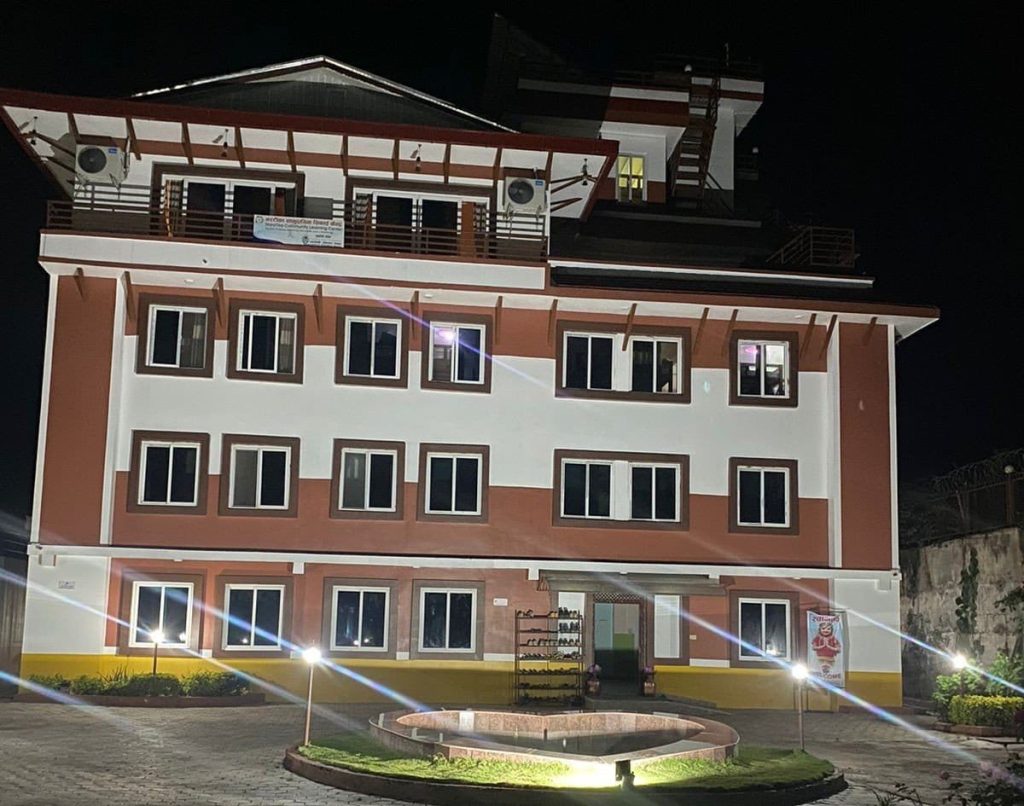 NaraTika Community Learning Center - Night view