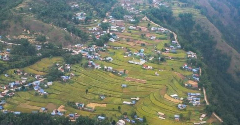 okhaldhunga arieal view
